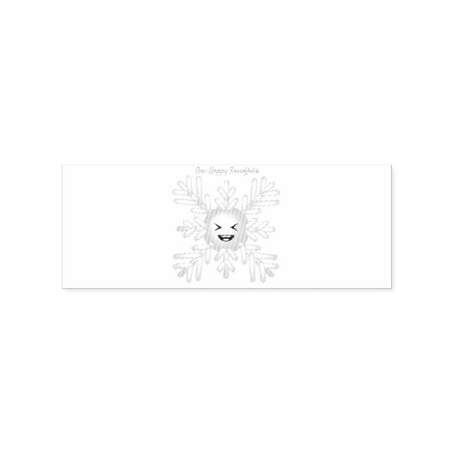 Tampons Encreurs Happy Snowflake Emoticon Thunder_Cove (Impression)