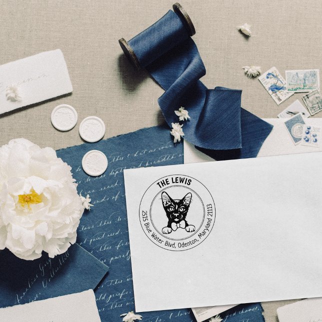 Tampons Encreurs Havana Brown Cat Adresse de retour (Créateur téléchargé)