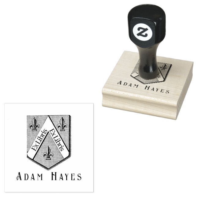 Tampons Encreurs Hearldic Medieval Shield Ex Libris (Tamponné)