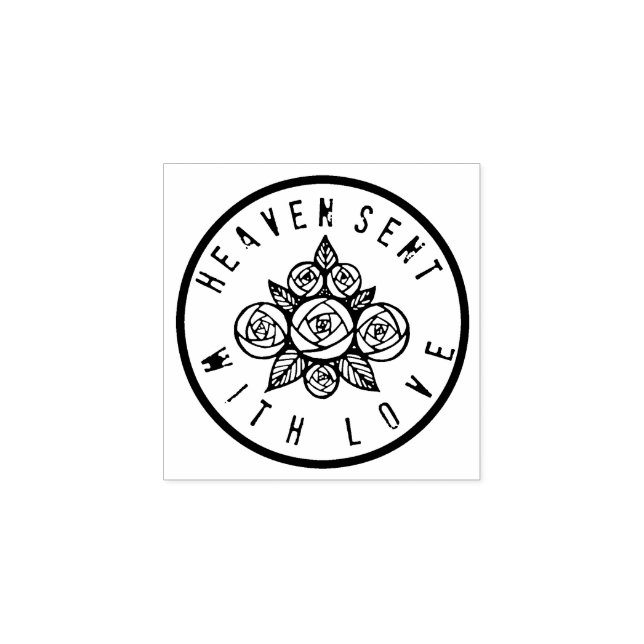 TAMPONS ENCREURS HEAVEN ENVOYÉ AVEC DES ROSES AMOUREUX (Impression)