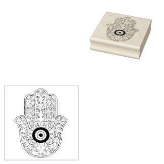 Tampons Encreurs Henna hamsa Wood Art Stamp