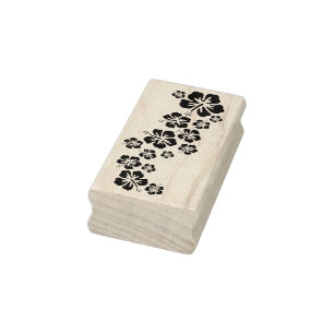 Tampons Encreurs Hibiscus Blossom Garland + votre backgr. & idées