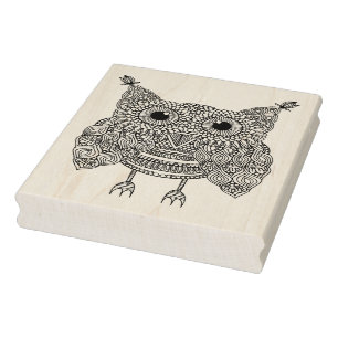 Tampons Encreurs Hibou mignon de griffonnage