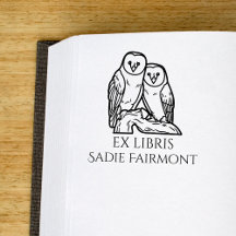 Hiboux perchés Ex Libris Livre