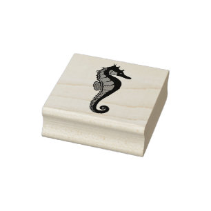 Tampons Encreurs Hippocampe, mer, cheval, océan, forme