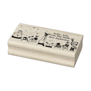 Tampons Encreurs Holly Jolly Cute Animaux d'hiver Enseignant