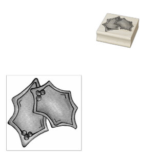 Tampons Encreurs Holly Leaf Feuilles sucre biscuit Noël