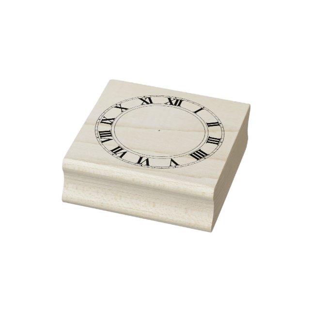 Tampons Encreurs Horloge face avec chiffres romains Timbre en caout (Tampon)