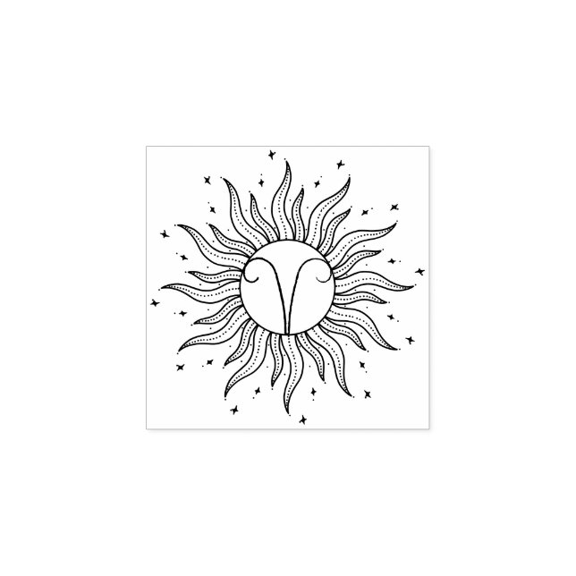 Tampons Encreurs Horoscope Soleil Bélier (Impression)