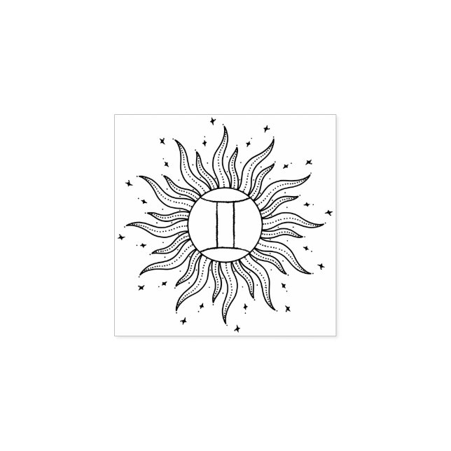 Tampons Encreurs Horoscope Soleil Gémeaux (Impression)