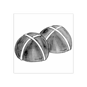 Tampons Encreurs Hot Cross Buns British Food Baking Pâtisserie