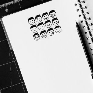 Tampons Encreurs Humeur drôle Emojis