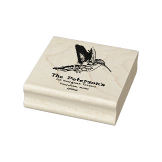 Tampons Encreurs Humming Bird, Ajouter des infos, renvoyer le timbr