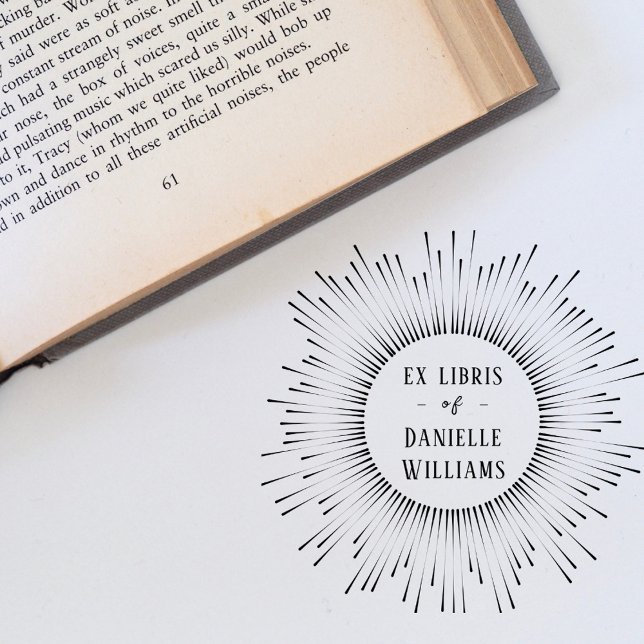 Tampons Encreurs Hypnotiser Sun Rays Ex Libris Custom Name Library (Créateur téléchargé)