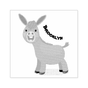Tampons Encreurs Illustration d'âne miniature joyeux