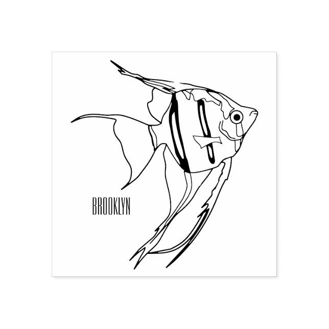 Tampons Encreurs Illustration d'angelfish (Impression)