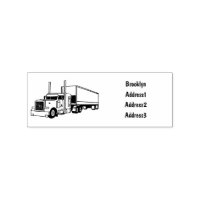 Illustration de camion semi-remorque