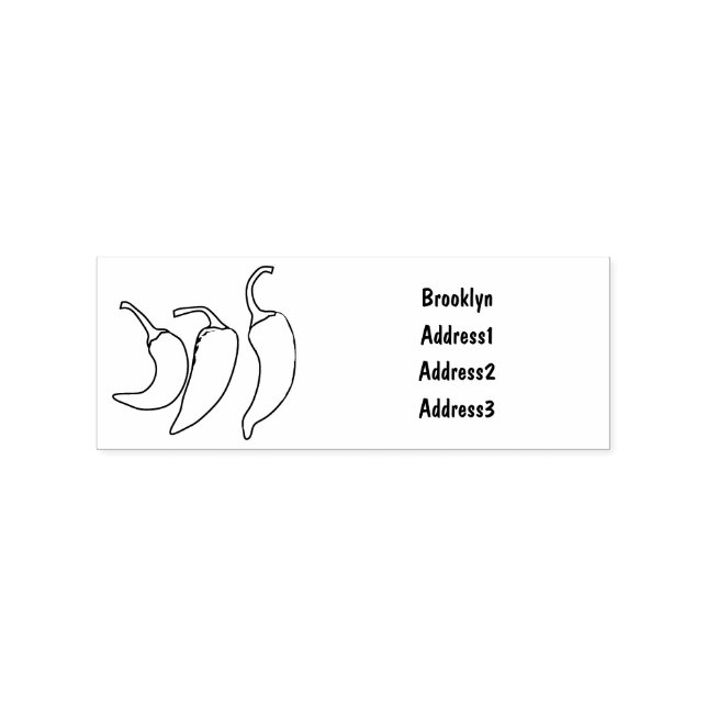 Tampons Encreurs Illustration de chili (Impression)
