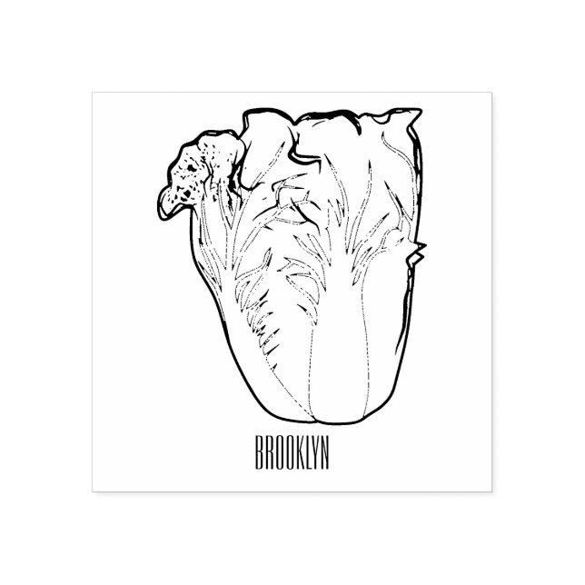 Tampons Encreurs Illustration de chou chinois (Impression)