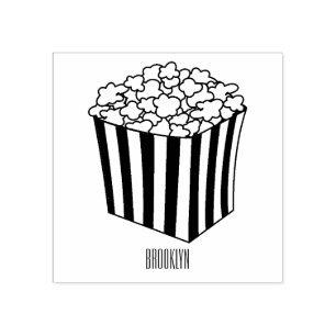 Tampons Encreurs Illustration de dessin animé Popcorn