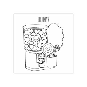 Tampons Encreurs Illustration de dessin de bonbon