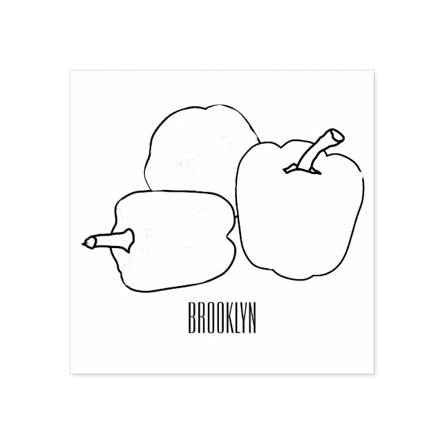 Tampons Encreurs Illustration de dessin de Capsicum (Impression)