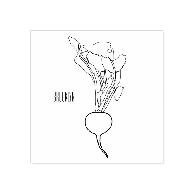 Tampons Encreurs Illustration de dessin Radish (Impression)