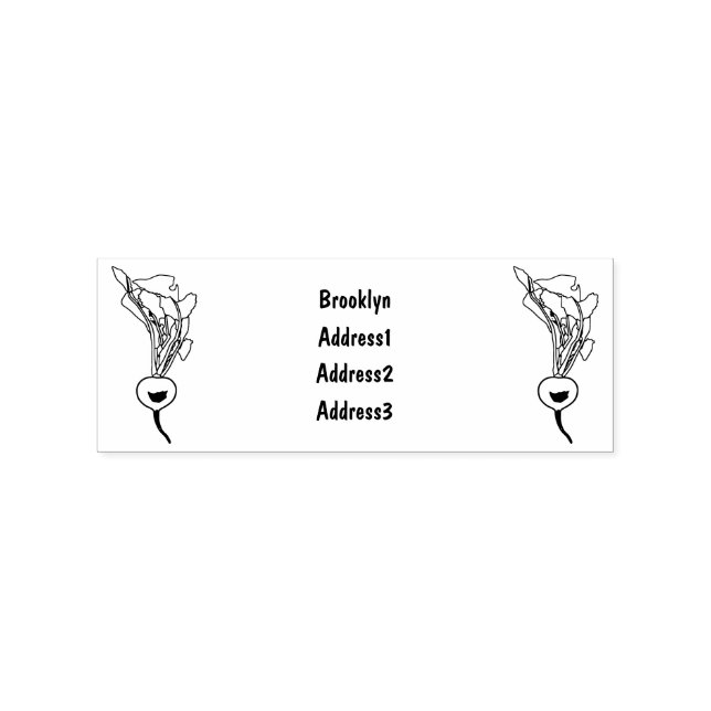 Tampons Encreurs Illustration de dessin Radish (Impression)