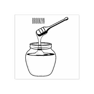 Tampons Encreurs Illustration de dessin sur le miel