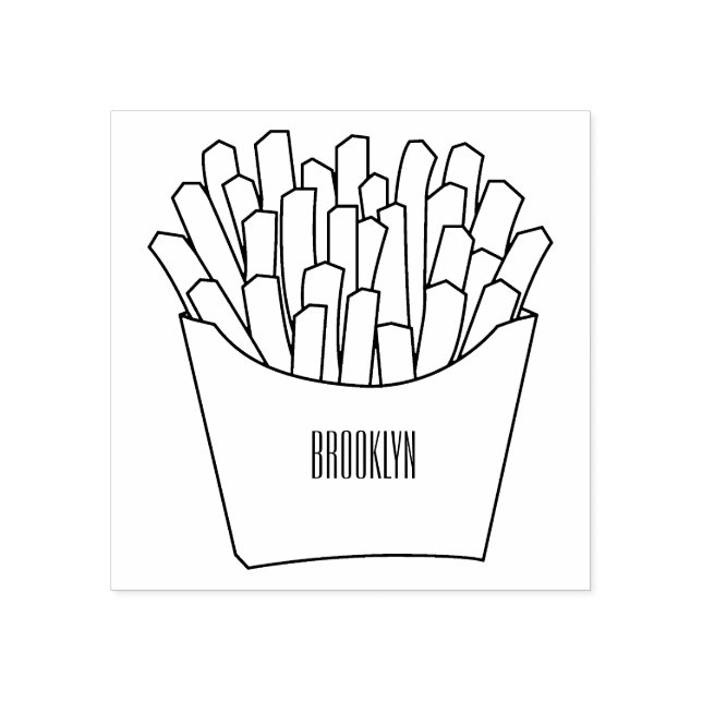Tampons Encreurs Illustration de frites (Impression)