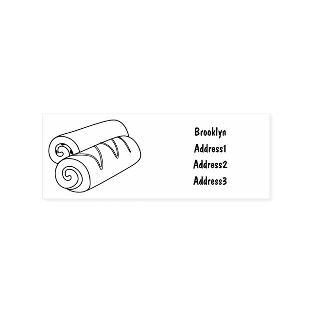Tampons Encreurs Illustration de gâteau suisse roll / roll (Impression)