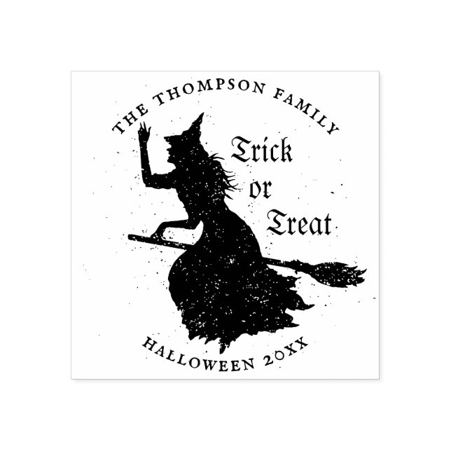 Tampons Encreurs Illustration de Halloween grunge Trick or Treat So (Impression)