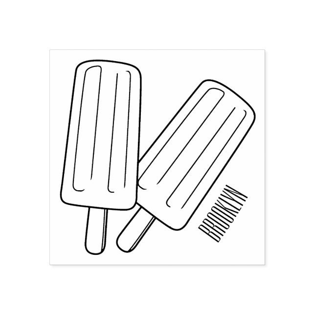 Tampons Encreurs Illustration de Ice pop (Impression)