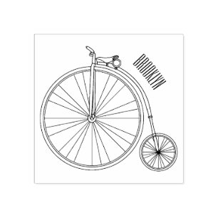 Tampons Encreurs Illustration de la bande dessinée de vélo à grande