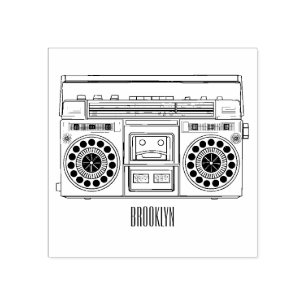 Tampons Encreurs Illustration de la bande dessinée radio