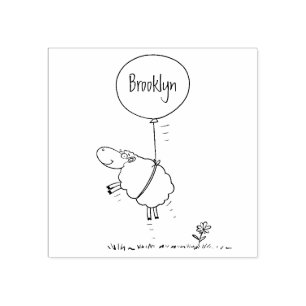 Tampons Encreurs Illustration de l'humour en ballons de mouton mign
