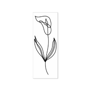 Tampons Encreurs Illustration de ligne Fleur d'art Calla Lily