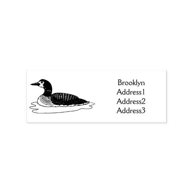 Tampons Encreurs Illustration de Loon bird (Impression)
