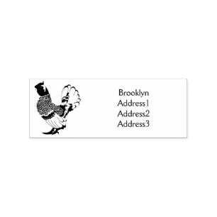 Tampons Encreurs Illustration de poulet Sebright