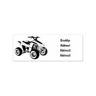 Tampons Encreurs Illustration de Quad bike atv