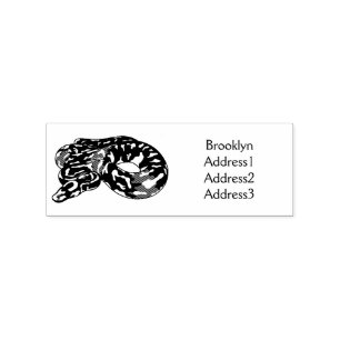 Tampons Encreurs illustration de serpent python birman de dessin an