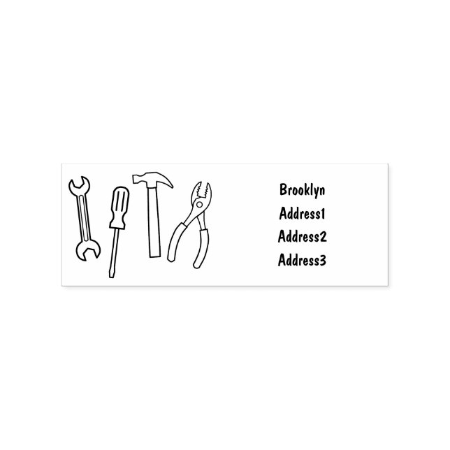 Tampons Encreurs Illustration des outils de menuiserie (Impression)