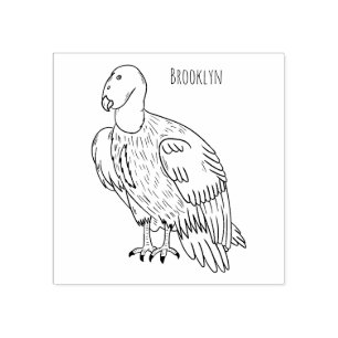 Tampons Encreurs Illustration d'oiseau condor de Californie