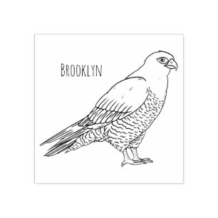 Tampons Encreurs Illustration d'oiseau de faucon pèlerin
