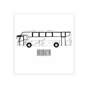 Tampons Encreurs Illustration du bus