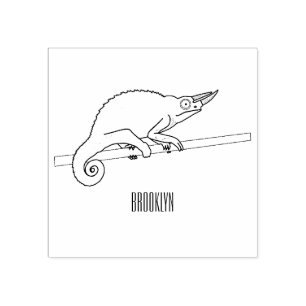 Tampons Encreurs Illustration du caméléon de Jackson