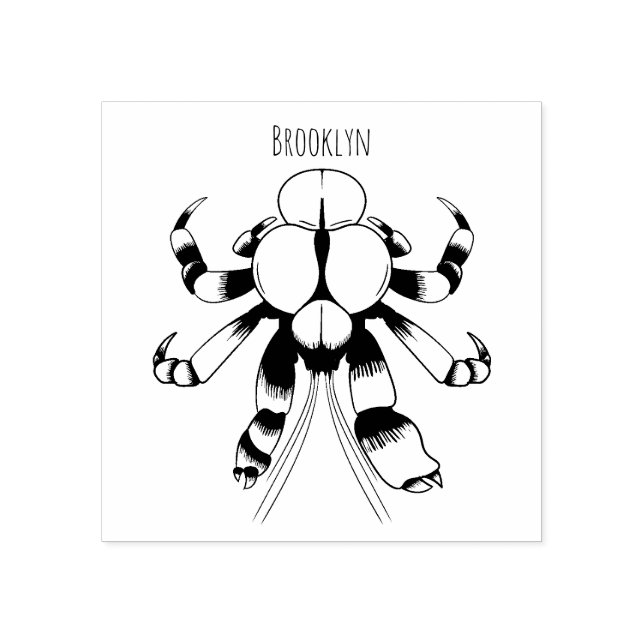 Tampons Encreurs Illustration du crabe de coco (Impression)