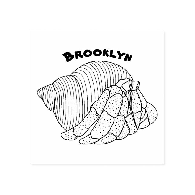 Tampons Encreurs Illustration du crabe mignon (Impression)
