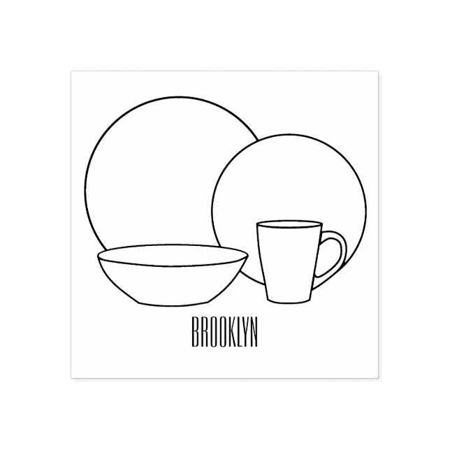 Tampons Encreurs Illustration du jeu de produits de table (Impression)