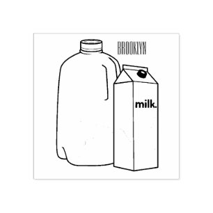Tampons Encreurs Illustration du lait